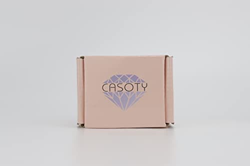 Casoty Punk Rock Leather Cuff Bracelets for Men and Women