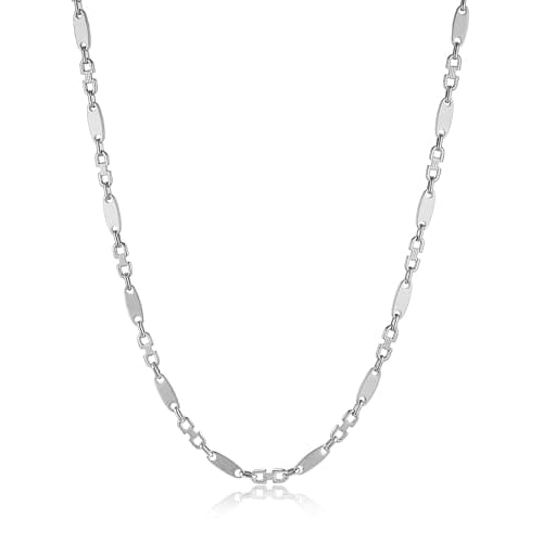 HZMAN 7mm Stainless Steel Chain for Men, 18'', 22'', 26''