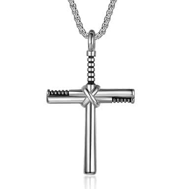 Personalized Baseball Bat Charm Pendant Necklace for Men
