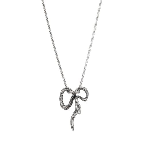 Stainless Steel Gothic Snake Necklace for Women and Men