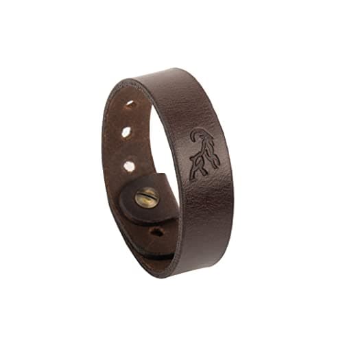 Custom Adjustable Full Grain Leather Bracelet - Handmade Gift for Christmas and Birthdays