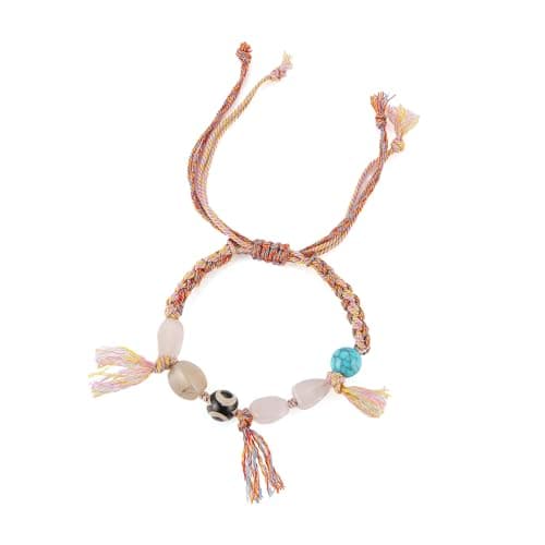 HZMAN Tibetan Buddhism Dzi Bead Bracelet - Lucky Protection & Gift
