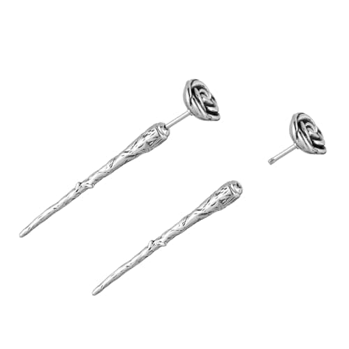HZMAN Rose Stud Earrings for Women and Men