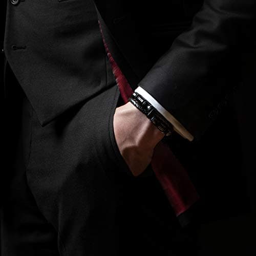 Premium Leather Bracelet for Men | Stainless Steel Clasp | Three Colors