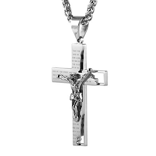 Men's Stainless Steel Cross Necklace