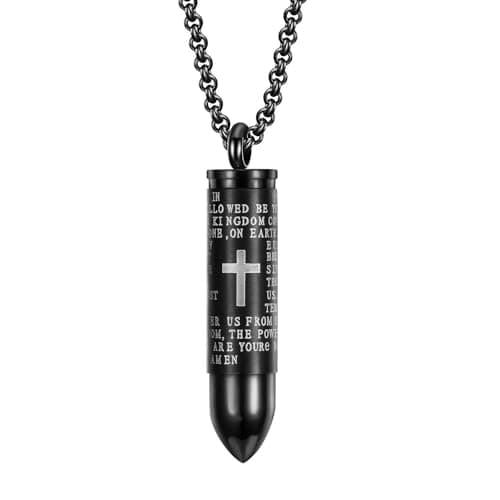 Stainless Steel Multicolored Pendant Necklace for Men & Women Gift