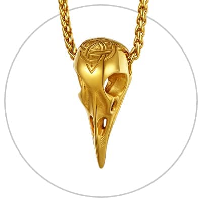 Richsteel Men's Crocodile T-Rex Skeleton Punk Jewelry