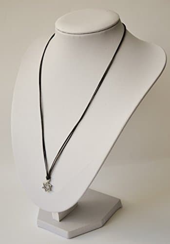 Shani & Adi Silver Star of David Necklace for Men, Israeli Jewish Gift