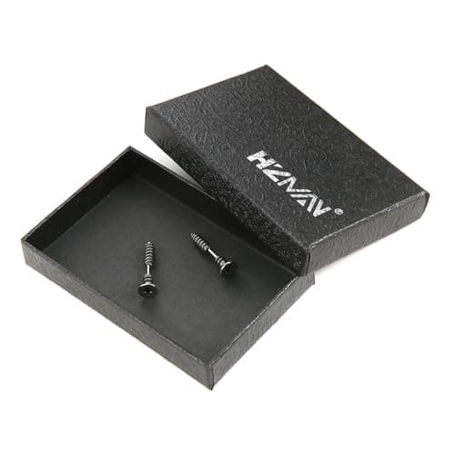 Stainless Steel Gothic Punk Screws Earring for Men and Women
