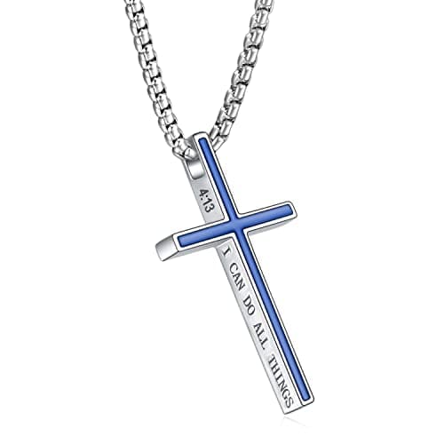 Rnivida Philippians 4:13 "I CAN DO ALL THINGS" Bible Verse Pendant Necklace