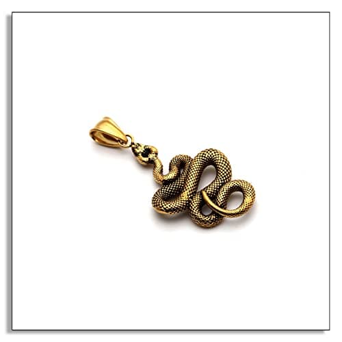 Heavstjer Punk Animal Snake Pendant Necklace