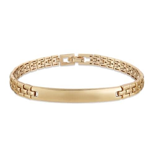 Minimalist 14K Gold Plated Link Bracelet for Women and Men