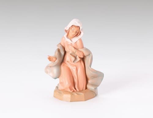 Fontanini 5" H Virgin Mary Nativity Figure, Hand Sculpted and Painted