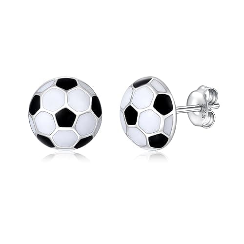 Sports Mom Jewelry: 925 Sterling Silver Earrings for Softball, Volleyball, Basketball, Baseball, Football, and Soccer – Hypoallergenic Gifts for Women and Players