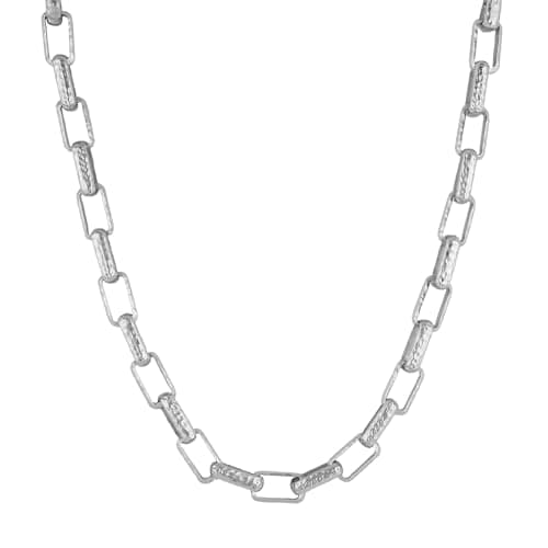 HZMAN Men's Hip Hop Alloy Heavy Paperclip Chain Necklace Gift