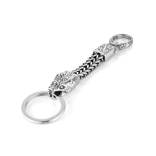 HZMAN Stainless Steel Heavy Duty Car Key Holder & Motorcycle Key Chain Cool Viking Animal Design