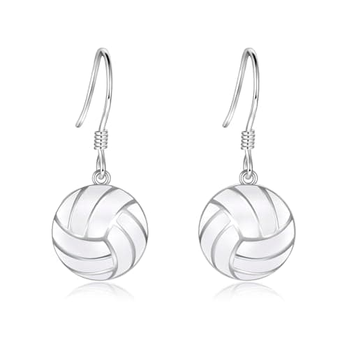 Sports Mom Jewelry: 925 Sterling Silver Earrings for Softball, Volleyball, Basketball, Baseball, Football, and Soccer – Hypoallergenic Gifts for Women and Players