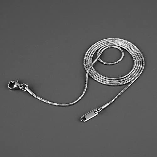 Thin Stainless Steel Snake Chain Necklace for Men and Women - Hip Hop Choker Necklace - 16-30 Jewelry Gift