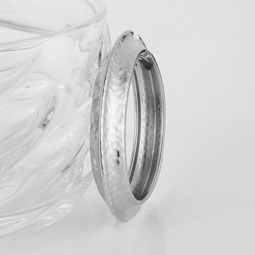 HZMAN Thick Wide Hammered Open Hinge Bracelet for Women