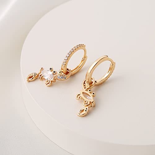 14K Gold Plated Animal Dangle Earrings for Women Girls Gift