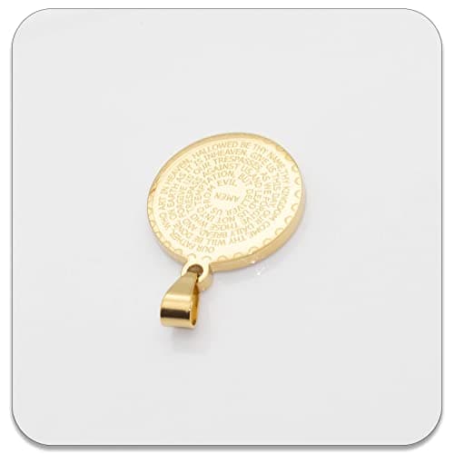18K Gold Bible Verse Hand Pendant Necklace by PEAS