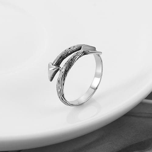 HZMAN Stainless Steel Retro Gothic Ring for Men & Women - Classic Jewelry Gift
