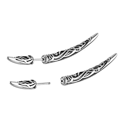 Stainless Steel Spike Stud Earrings for Men and Women