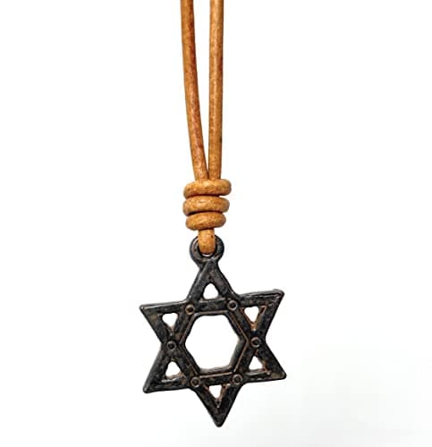 Gold Star of David Necklace - Tequila Sunrise Shop, Mens Gold Bat Mitzvah Gift