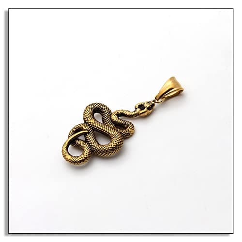 Heavstjer Punk Animal Snake Pendant Necklace