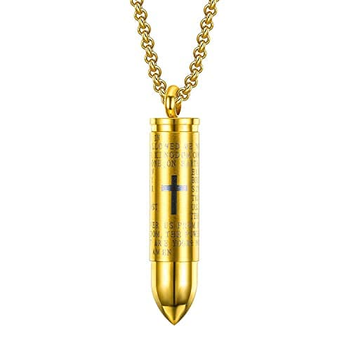 Stainless Steel Multicolored Pendant Necklace for Men & Women Gift