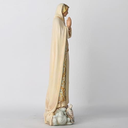 Buildclassic BC Catholic Our Lady of Fatima Statue, 12" H, Blessed Virgin Mary Figurine for Altar and Religious Gift