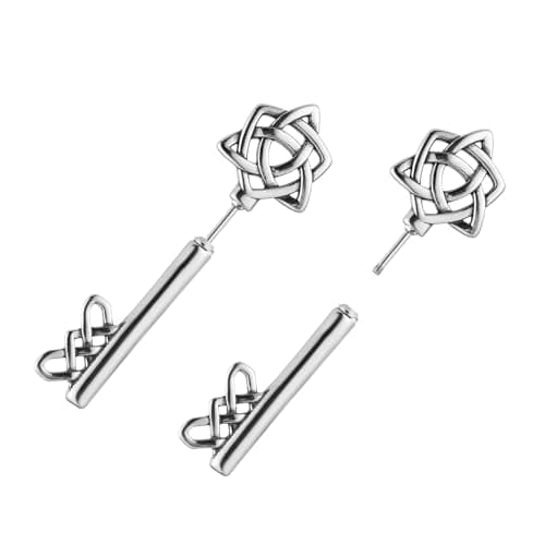 HZMAN Celtic Knot Stud Earrings