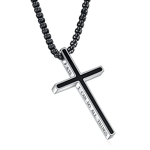 Rnivida Philippians 4:13 "I CAN DO ALL THINGS" Bible Verse Pendant Necklace