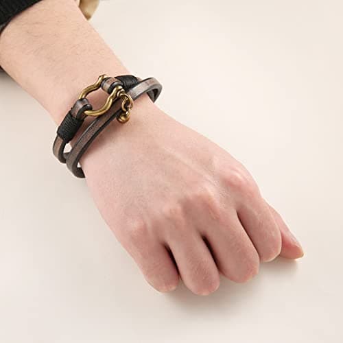Handmade Leather Cuff Bracelet for Women - Steampunk Style