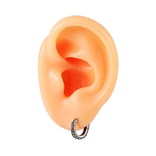 Vintage Silver Octopus Tentacle Hoop Earrings for Men and Women