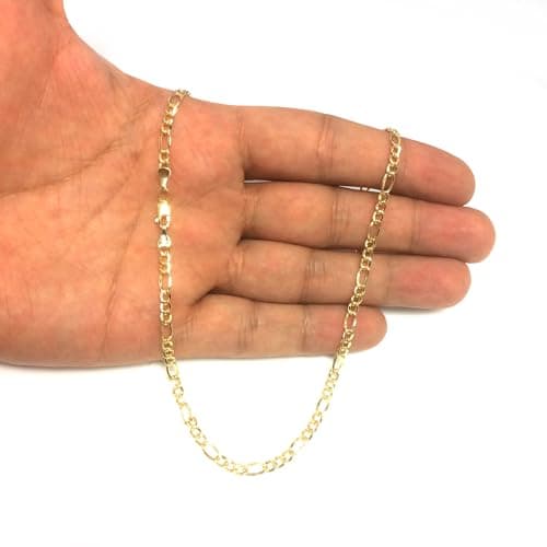 Jewelry Affairs 14K Gold Filled Figaro Chain Necklace, 3.2mm