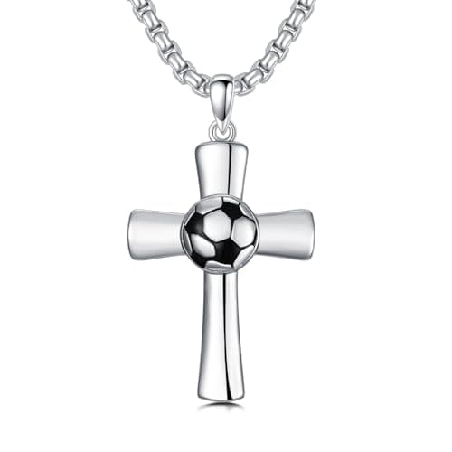 Men's Sports Pendant Necklace in 925 Sterling Silver