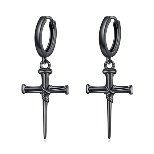 AINFQY Sword Drop Earrings 925 Sterling Silver Viking Jewelry
