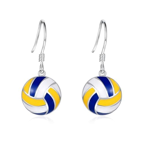 Sports Mom Jewelry: 925 Sterling Silver Earrings for Softball, Volleyball, Basketball, Baseball, Football, and Soccer – Hypoallergenic Gifts for Women and Players