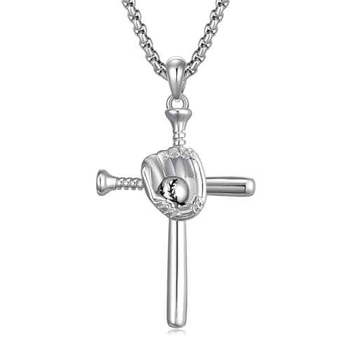 Men's Sports Pendant Necklace in 925 Sterling Silver