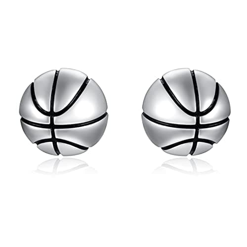 Sports Mom Jewelry: 925 Sterling Silver Earrings for Softball, Volleyball, Basketball, Baseball, Football, and Soccer – Hypoallergenic Gifts for Women and Players