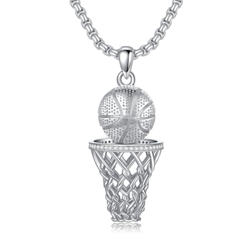 Men's Sports Pendant Necklace in 925 Sterling Silver