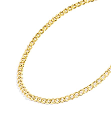 Gold Chain Necklace Collection - 14K Solid Yellow Gold Filled Miami Cuban Curb Link Chain Necklaces