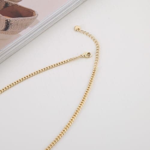 HZMAN Women's Dainty 14K Gold Plated Cross Pendant Choker Necklace Adjustible Gift