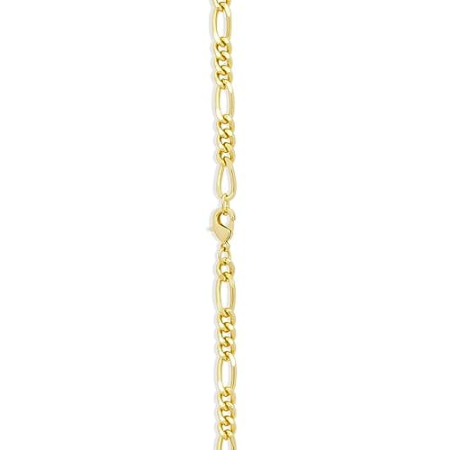 Amazon Essentials 5mm Plated Figaro Chain Necklace