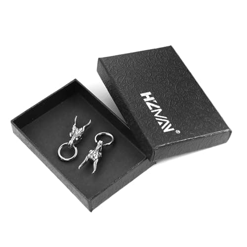 Skull Goat Head Earrings for Men and Women Stainless Steel Gothic Punk Baphomet Jewelry Gift