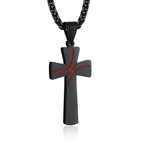 HZMAN I CAN DO ALL THINGS STRENGTH Bible Verse Basketball Pendant Necklace