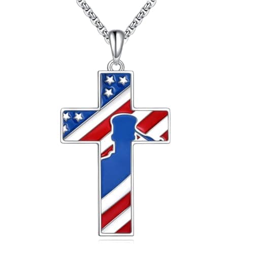 YONFQE Celtic Knot Sterling Silver Abalone Cross Pendant Jewelry for Women