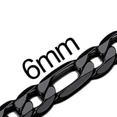 Men's Stainless Steel Cuban Link Chain Necklace, Silver/Black/Gold Plated, 4/6/9mm, 18-30 inches, Gift Jewelry