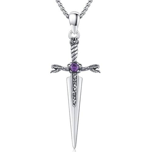 DRINSPER Thor's Hammer Necklace 925 Sterling Silver Norse Jewelry for Men Women